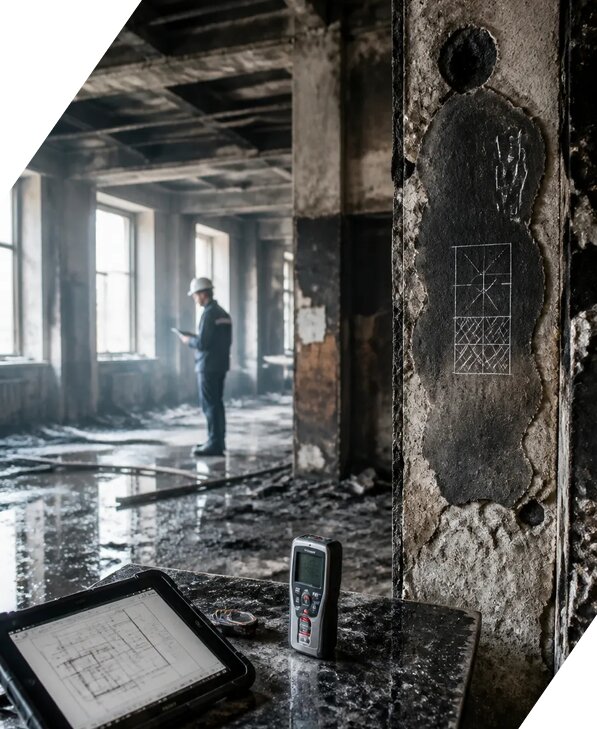 Обследование зданий после пожара в Балахне от 15672 р. | ЭкспертизаРоссия